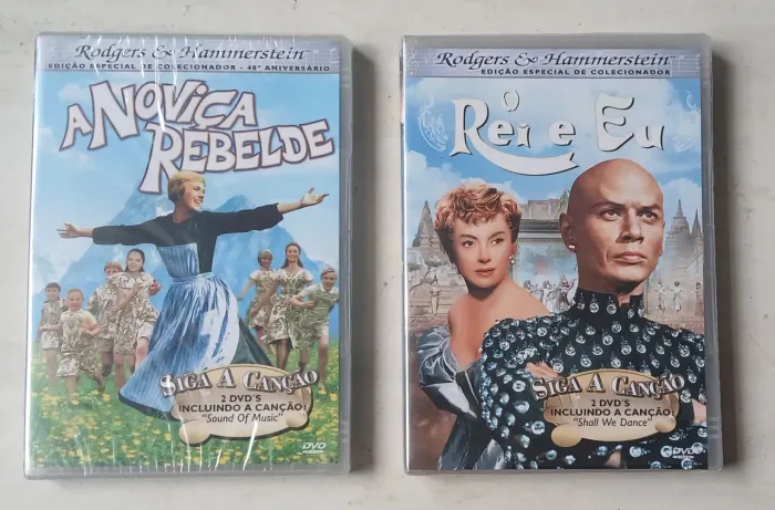 Dvds lacrados a noviça rebelde / o rei e eu - edição especial de colecionador
