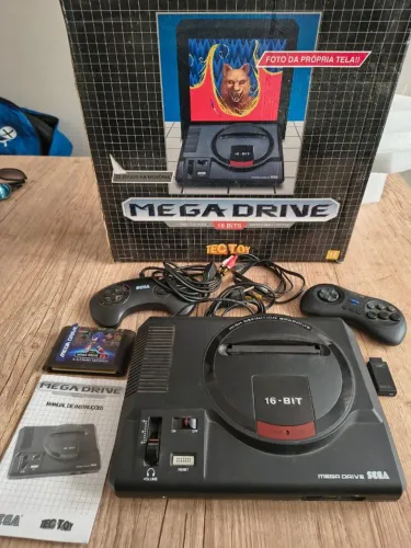 MEGA DRIVE TECTOY (2017) EDIÇÃO COLEÇÃO COMPLETA - NA CAIXA + UPGRADES 8BITDO!