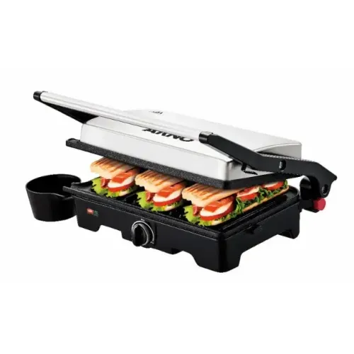 Sanduicheira Grill Arno Dual Inox com abertura de 180° GNOX