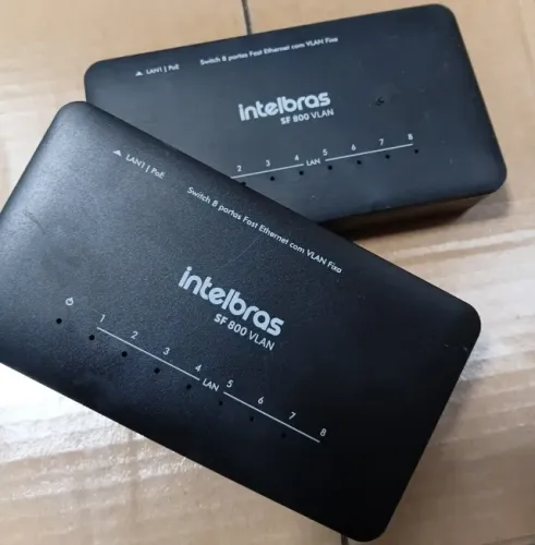 Switch Intelbras de 8 Portas Giga usados /em perfeito estado  RETIRADA EM LOJA