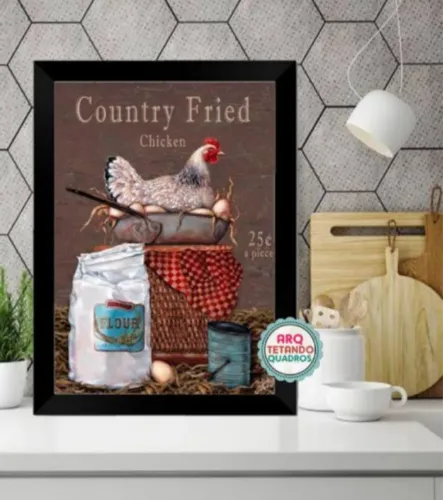 Quadro Decorativo para cozinha - Tam A3 