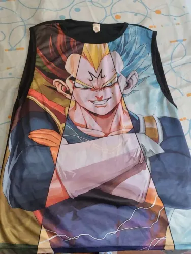 Camiseta Regata Dragon Ball Z - Vegeta, Goku e Freeza