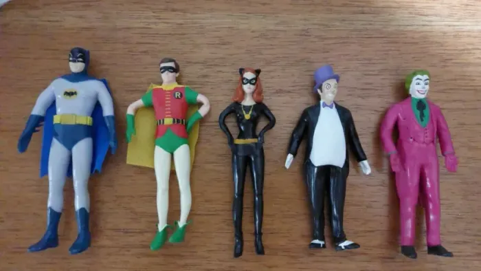 Coleção Batman Classic 1966 - Bendable Figures
