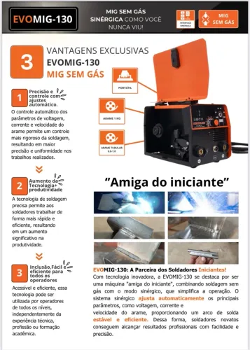 Maquina solda multiprocesso mig sem gas tig eletrodo