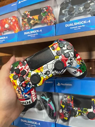 Controle play 4 PS4 Playstation 4 Dualshock sem fio ENTREGAMOS
