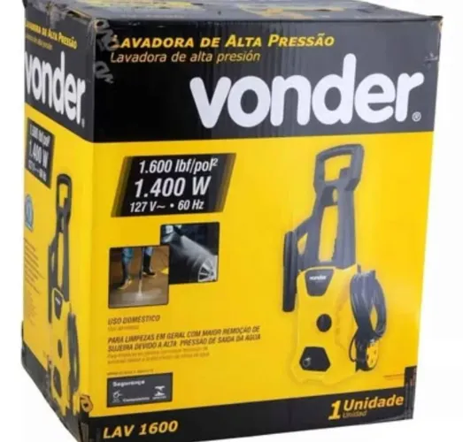 (NOVA) Lavadora De Alta Pressão Vonder 1400w Lav 1600 127v