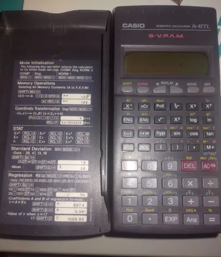Calculadora antiga científica.