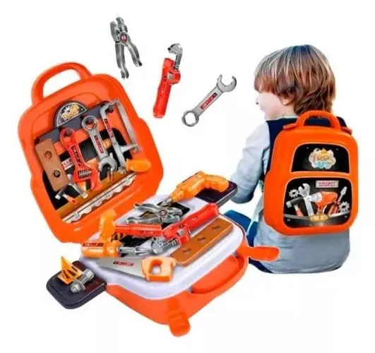 Kit maleta de ferramentas de brinquedo (entrega)