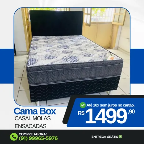 Cama Box Casal Ortobom entrego hoje