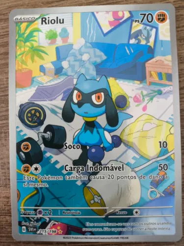 Carta pokemon riolu 215/198