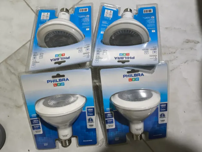 4 Lâmpadas Led 6500k 14watts Bivolt novas