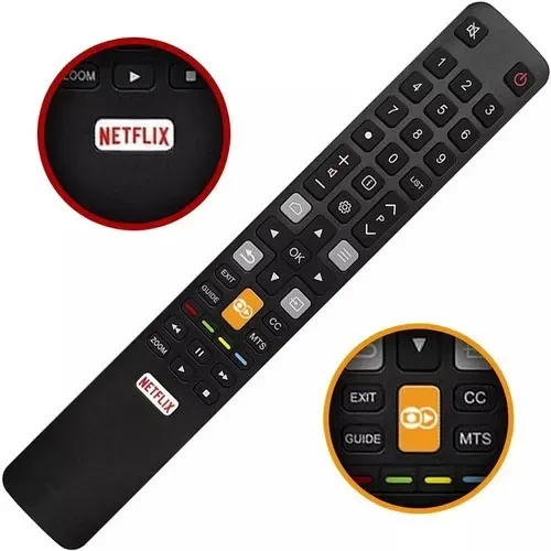 Controle Remoto para TV TCL Semp Toshiba Smart