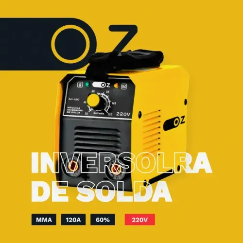 PROMOÇÂO + BRINDE: Máquina de Solda MMA Oz 120a (NOVA)