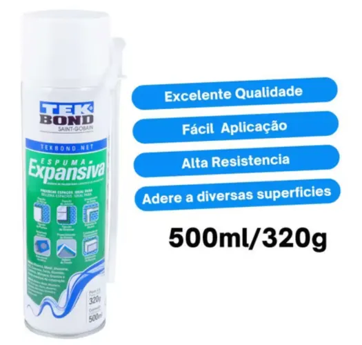 Espuma Expansiva de PU  Gramas/500 ML