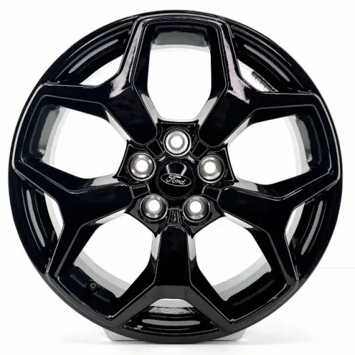 JOGO DE RODAS FORD MAVERICK ARO 17X7 PRETO BRILHANTE 5X108 ET 37,5 SEMINOVAS