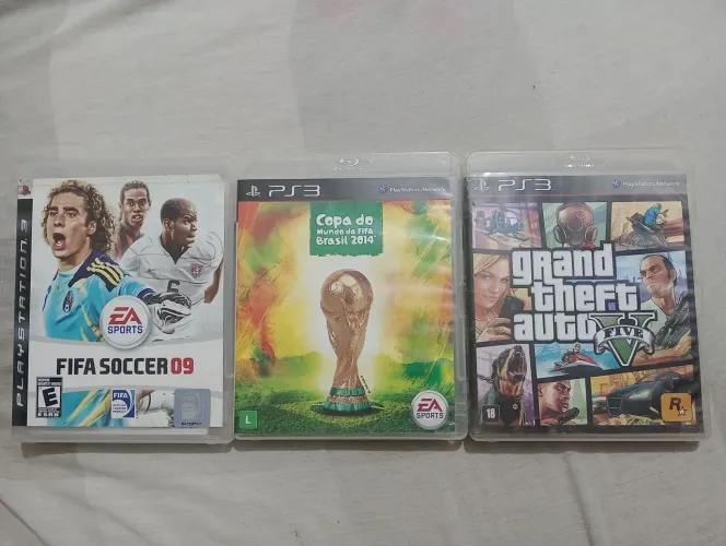 Jogos PS3 FIFA Soccer 09, Copa do Mundo 2014 e GTA V