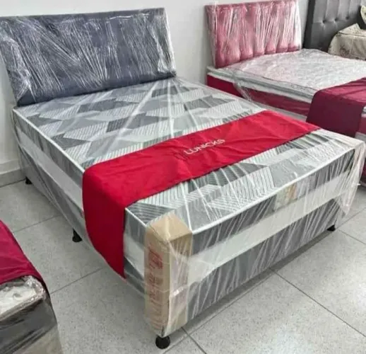 Cama box casal espuma dupla D28 direto da fábrica 