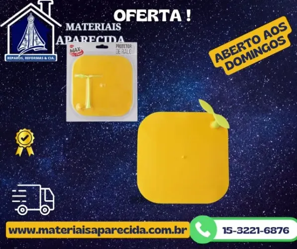 Protetor Ralo Borracha Quadrado 15cm Clink