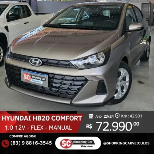 Hyundai HB20 Comfort Plus 1.0 Flex 12V Mec. 2024