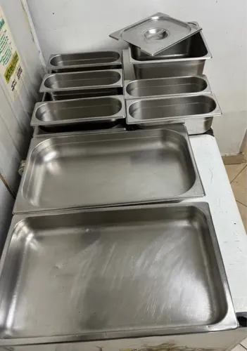 Conjunto de Banho Maria em Aço Inox - Ideal para Buffet