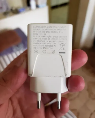 Carregador Turbo Original Motorola/Lenovo 5V 2A