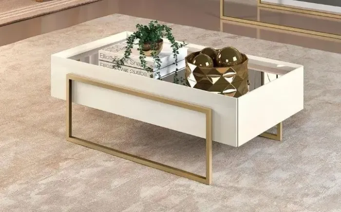 Mesa de centro off white