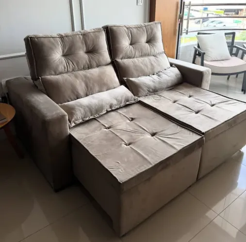 Sofá Retrátil e Reclinável Robust 1.80 de largura - Entrega imediata!!