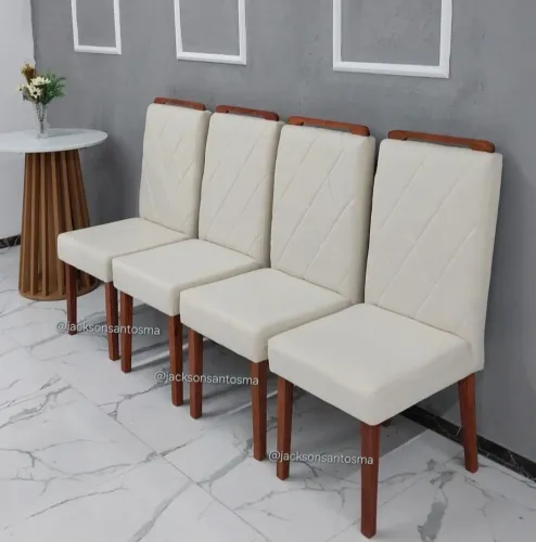 Cadeiras Acolchoadas Premium com Cabeceira - Pronta Entrega