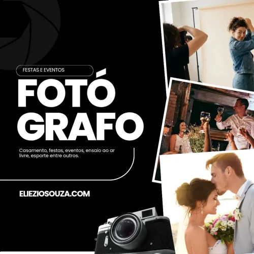 Fotógrafo para casamento, festas e eventos