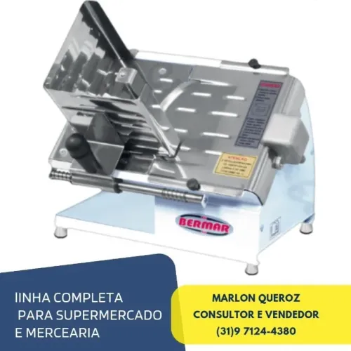 Fatiador de Frios Bermar Lamina 22CM Novo
