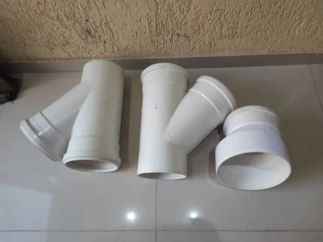 Peças para tubulação de esgoto