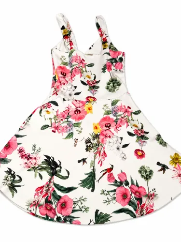 Vestido Floral Feminino Estampa Tropical - Delicado e Elegante