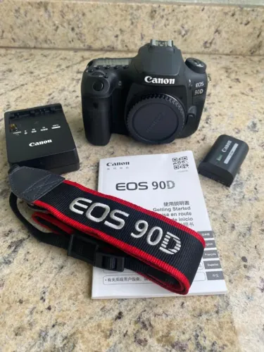 Canon EOS 90D Corpo | 13.000 Cliques | Bateria + Carregador