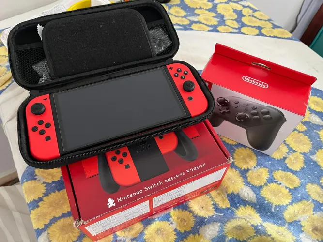 Nintendo Switch OLED desbloqueado - Edição Mario
