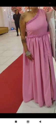 Vestido madrinha rosa