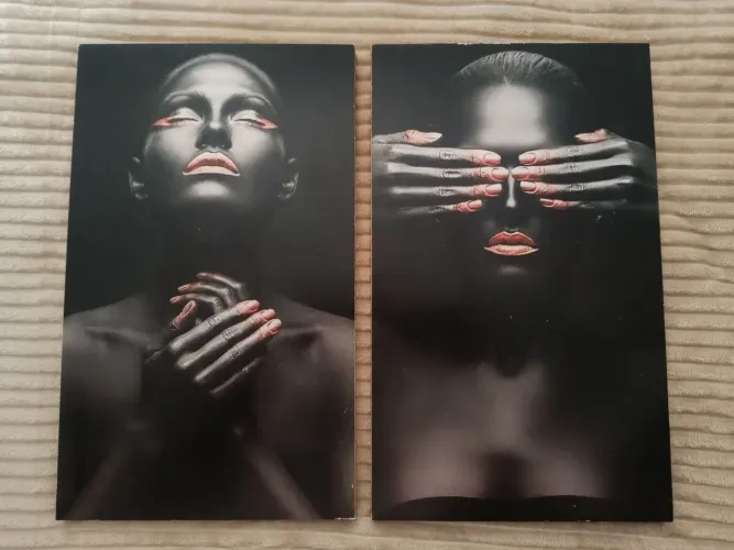 Quadros Black Art 40x60 - Par sofisticado
