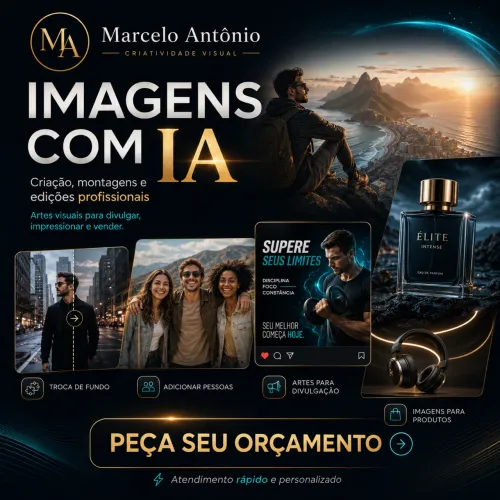 CRIAÇÃO DE IMAGENS, MONTAGENS E VÍDEOS COM IA