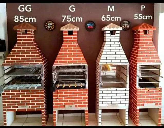 CHURRASQUEIRAS PRÉ MOLDADAS DIVERSOS MODELOS E TAMANHOS