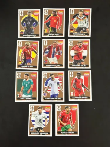 Kit figurinha bronze copa 2026