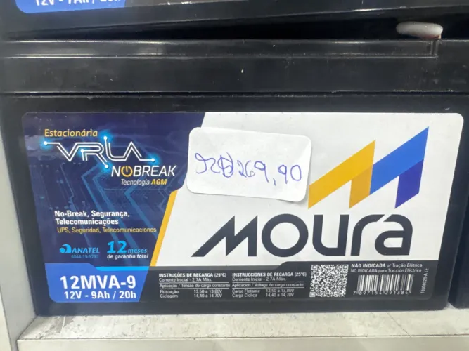 Bateria moura nobreak 12v 9a