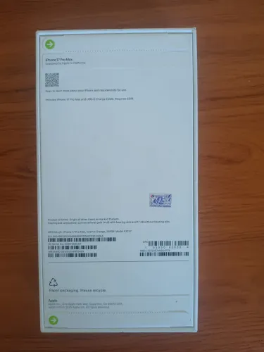 IPHONE17 PRO MAX 256GB NOVO LACRADO | ORIGINAL APPLE | NOTA FISCAL