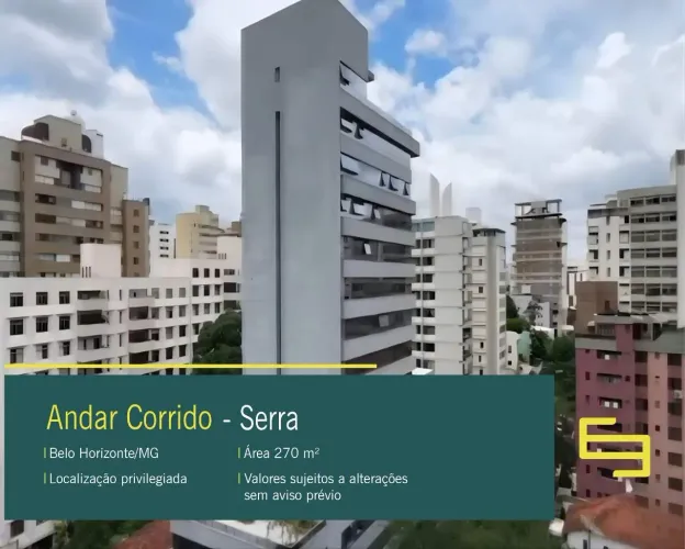 Andar para alugar na Serra em BH