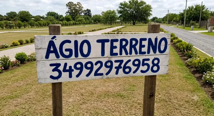 Ágio terreno pra vender rápido
