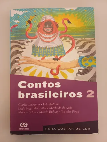 Livro Contos Brasileiros 2 - Clarice Lispector, Machado de Assis e outros