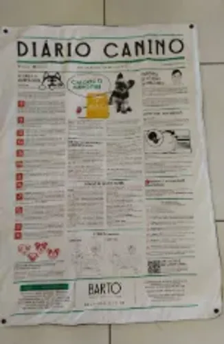 Tapete Higiênico Lavável Pet Cachorro Bartô Grande (70x100) - Estampa Jornal 