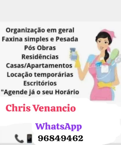 Ofereço pro meu serviço de doméstica .