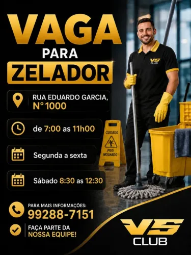Vaga para Zeladoria