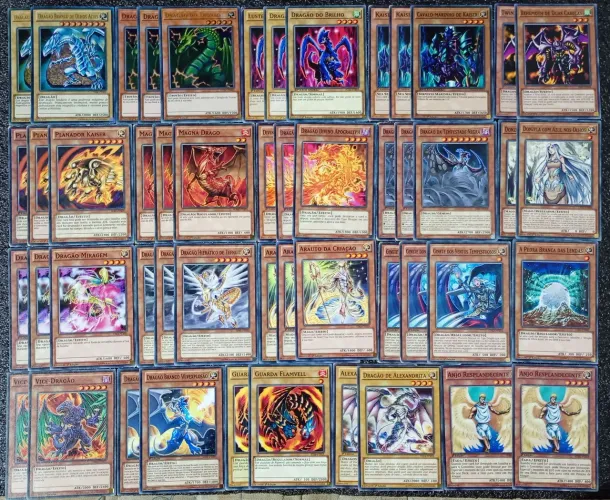 Deck saga do Dragão branco de olhos azuis cartas originais de yu-gi-oh