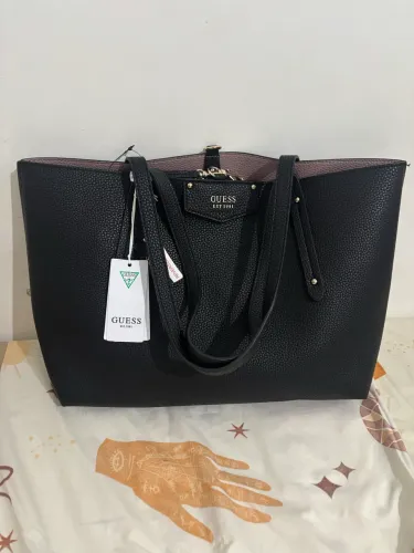 bolsa tote guess brenton preta 