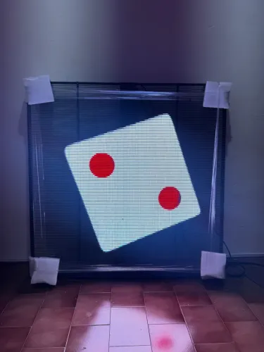 Painel de Led 1m x 1m ?transparente? + Controladora + Fontes